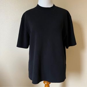 Uniqlo Knit Mock Turtleneck Short Sleeve Sweater